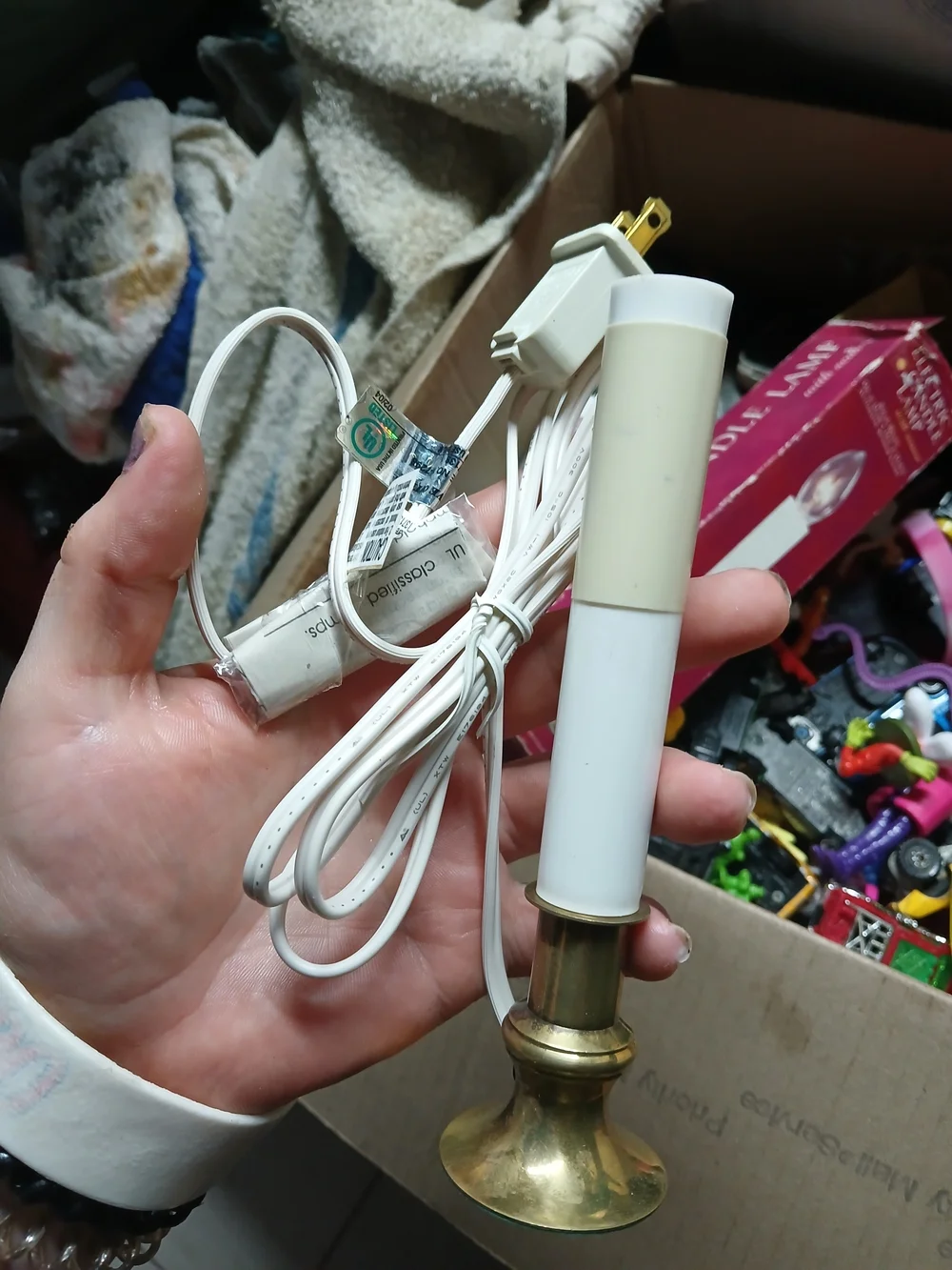 vintage Electric Candle Lamp with a 